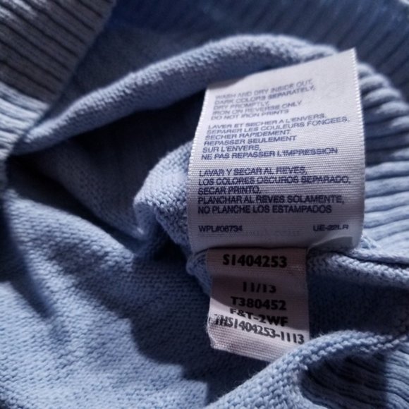 Tommy Hilfiger Blue Sweater with Elbow Patches - Picture 6 of 8